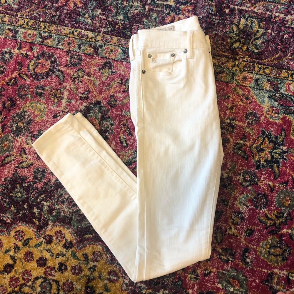 Polo Ralph Lauren White Tompkins Skinny Jeans